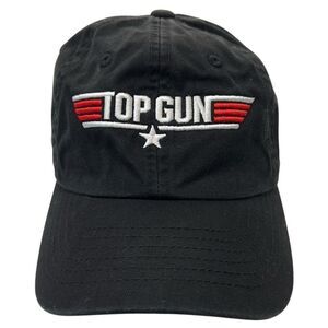 2020 Top Gun movie promo Black Embroidered Logo Hat Cap Adjustable